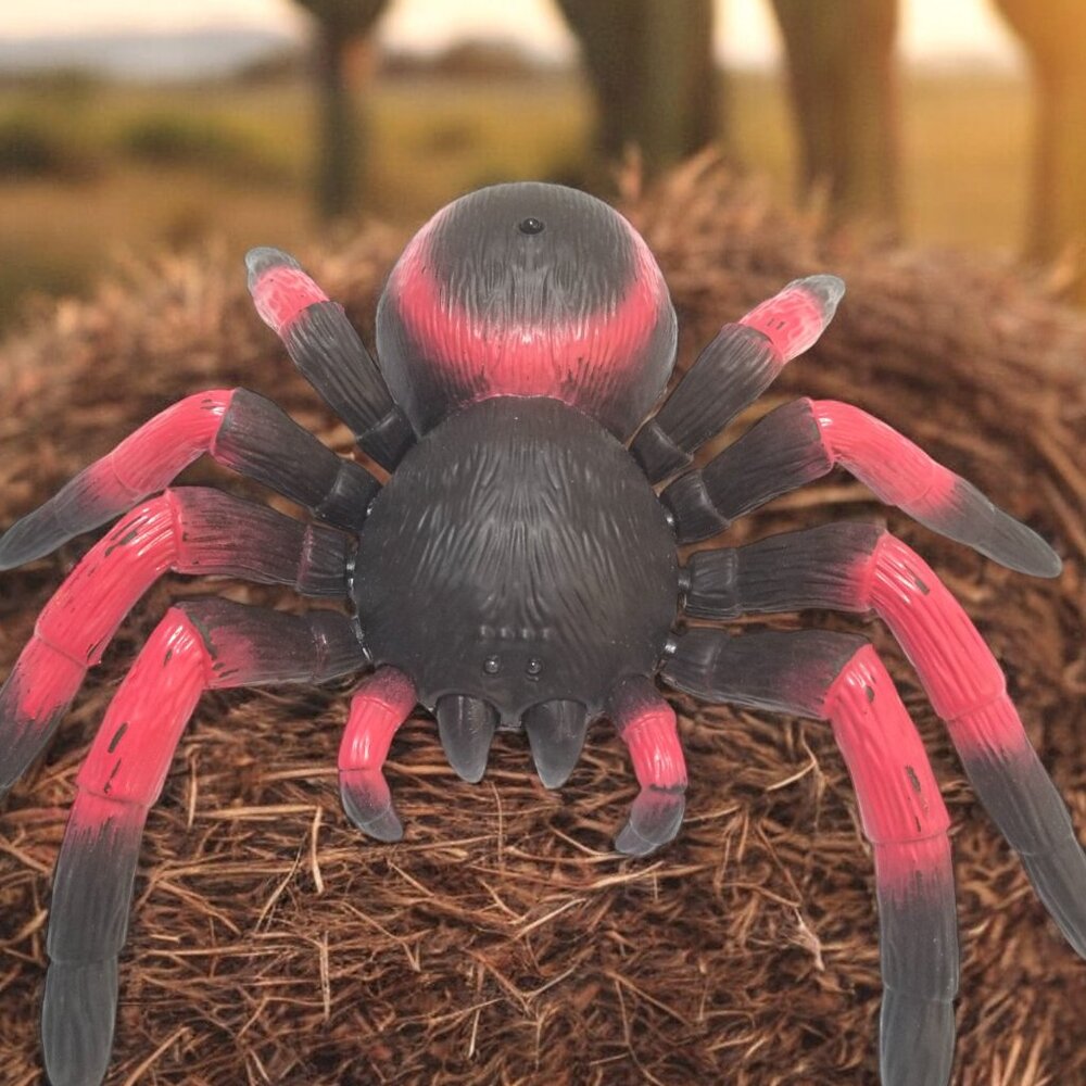 Halloween Remote Control Tarantula Toy  Red light Up Eyes & Legs Terra By Battat - Picture 6 of 9